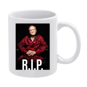 Hugh Hefner Rip Playboy Tribute Trending White Mug