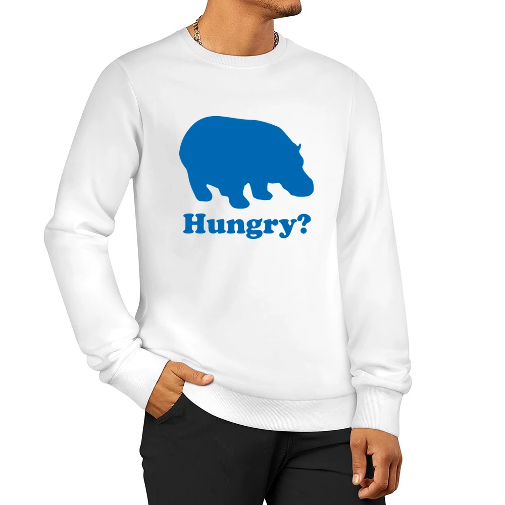 Hungry Hungry Hippos Funny Cool Retro 80s Men Pullover Sweatshirt