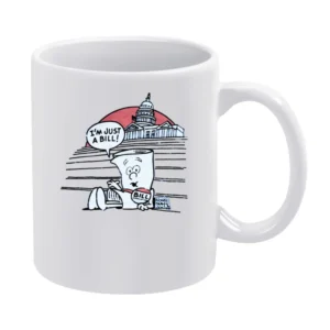 I Am Just A Bill Schoolhouse Rock Fun Cool Vintage Graphic Retro Tv Sh White Mug