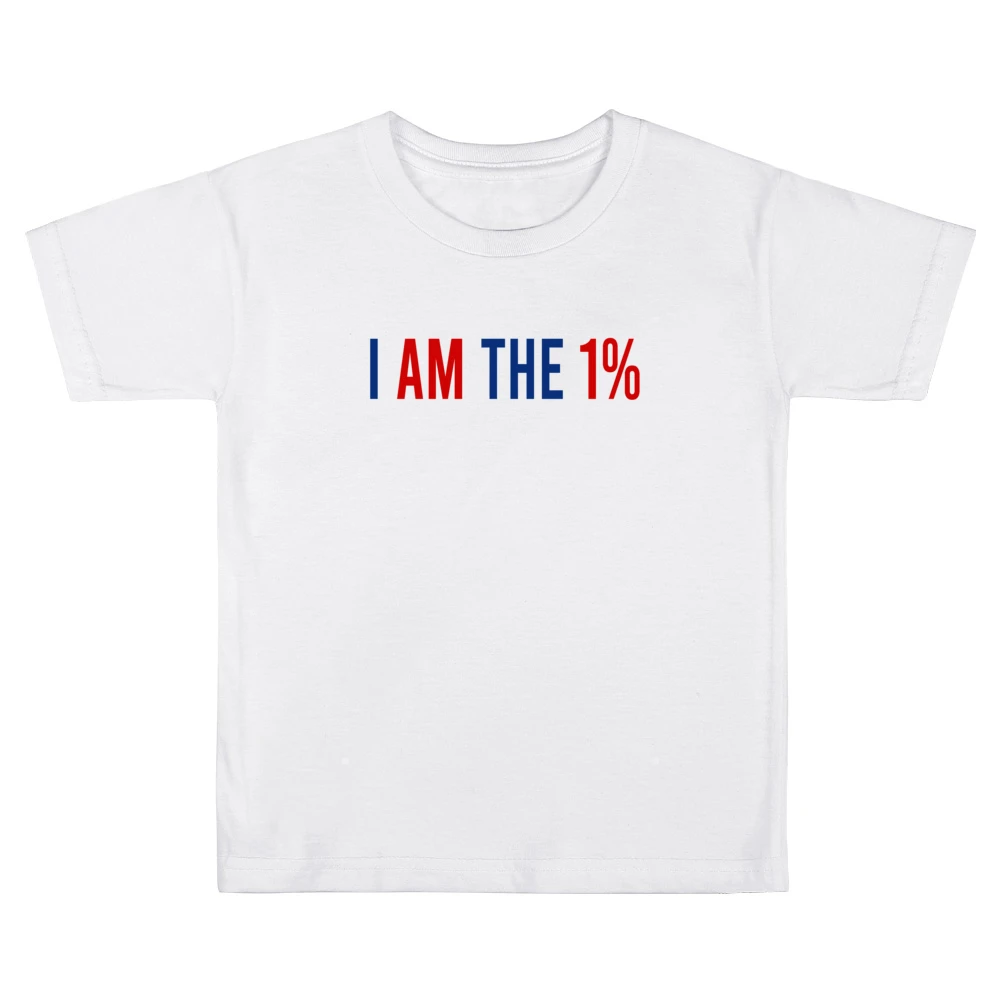 I Am The One Percent Funny Political Kid Rock Graphic Kids Boys Girls T-Shirt