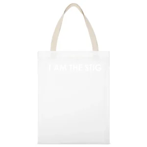 I Am The Stig Funny Keith Urban Idol Top Gear Graphic Car White Canvas Tote Shopping Bag