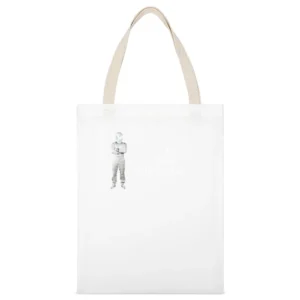 I Beat the Stig Funny Race Car Top Gear Graphic Tee Shirt White Canvas Tote Shopping Bag