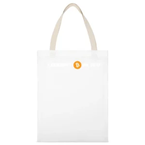 I Bought Bitcoin In 2017 Funny Digital Currency Money White Canvas Tote Shopping Bag