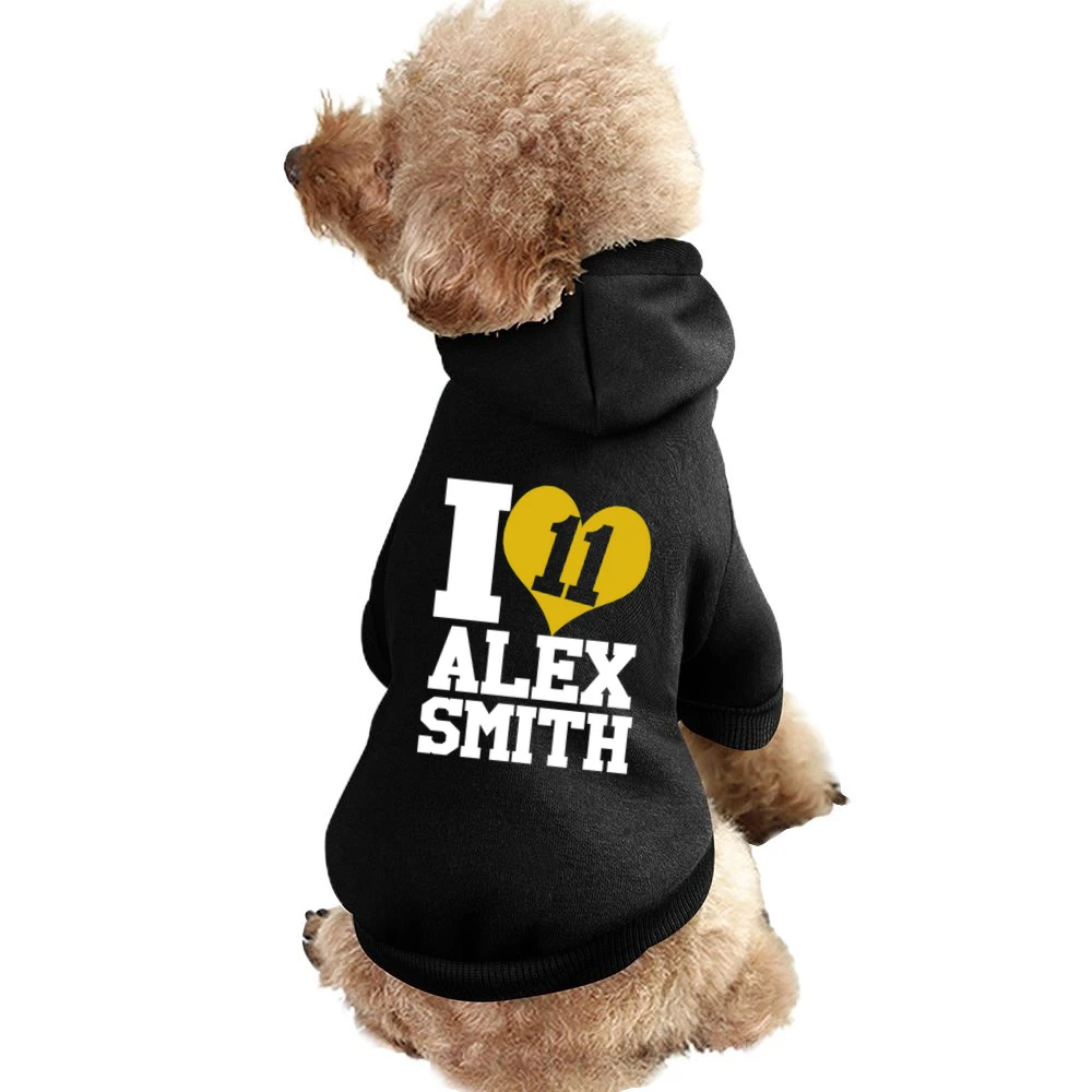 I Heart Love Alex Smith 11 Kansas City Football Fun Graphic Fan T Shir Pet Apparel Clothes