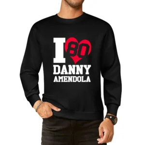 I Heart Love Danny Amendola Fun New England Football Graphic Fan T Shi European Size Pullover Sweater