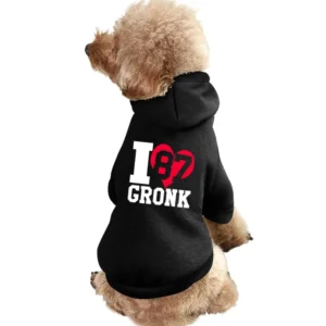 I Heart Love Gronk Fun Rob Gronkowski New England Football Graphic Fan Pet Apparel Clothes