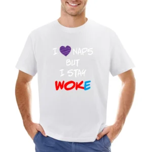 I Love Naps But I Stay Woke Women's March On Washington 2017 Funny T S Asian Size Men T-Shirt