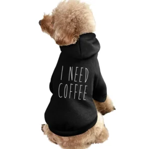 I Need Coffee Fun Caffeine Lover Pet Apparel Clothes