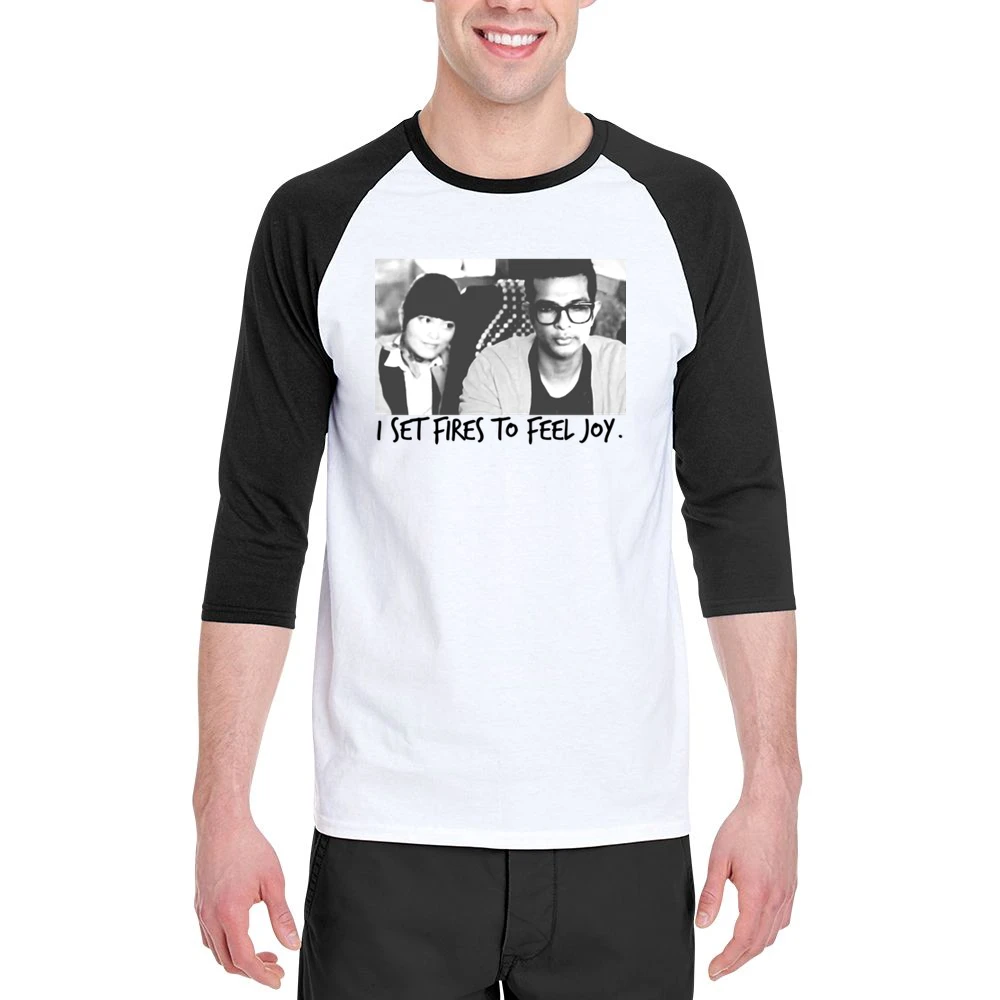 I Set Fires To Feel Joy Lilly And Donald Pitch Perfect Fun Movie T Shi Men 3/4 Sleeve T-Shirt