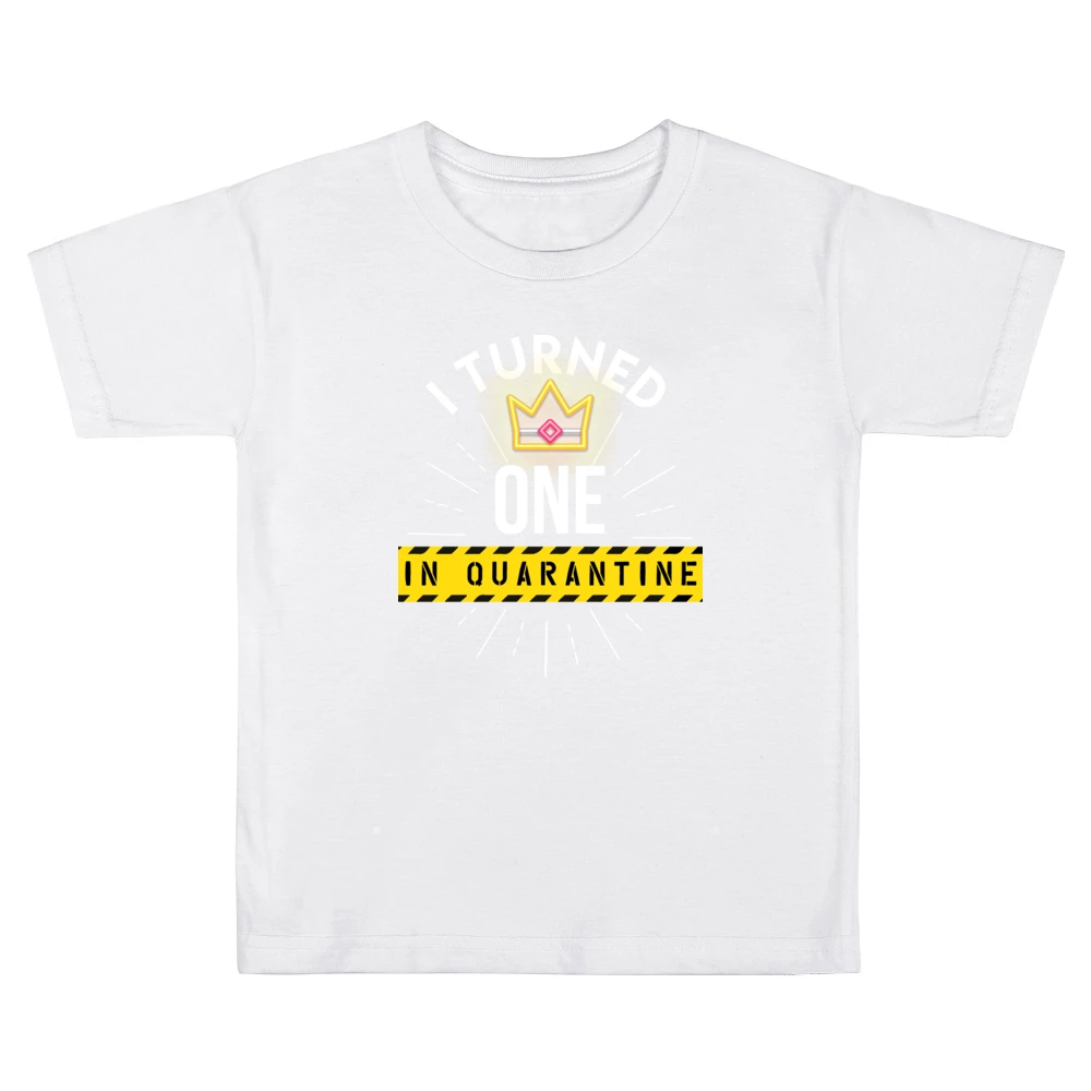 I Turned One In Quarantine Baby Kids Boys Girls T-Shirt
