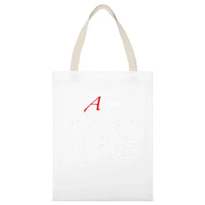 I don't believe in Anything White Canvas Tote Shopping Bag