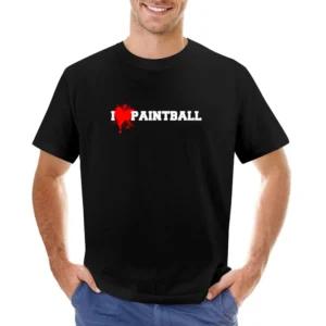 I heart Paintball Asian Size Men T-Shirt