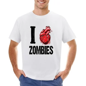 I heart Zombies - Living dead Creature lover Asian Size Men T-Shirt