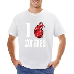 I heart Zombies - Living dead Creature lover Asian Size Men T-Shirt