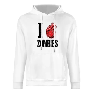 I heart Zombies - Living dead Creature lover European Size Men Hoodie