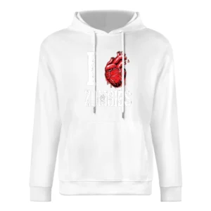 I heart Zombies - Living dead Creature lover European Size Men Hoodie