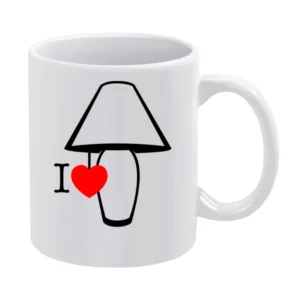 I heart lamp White Mug