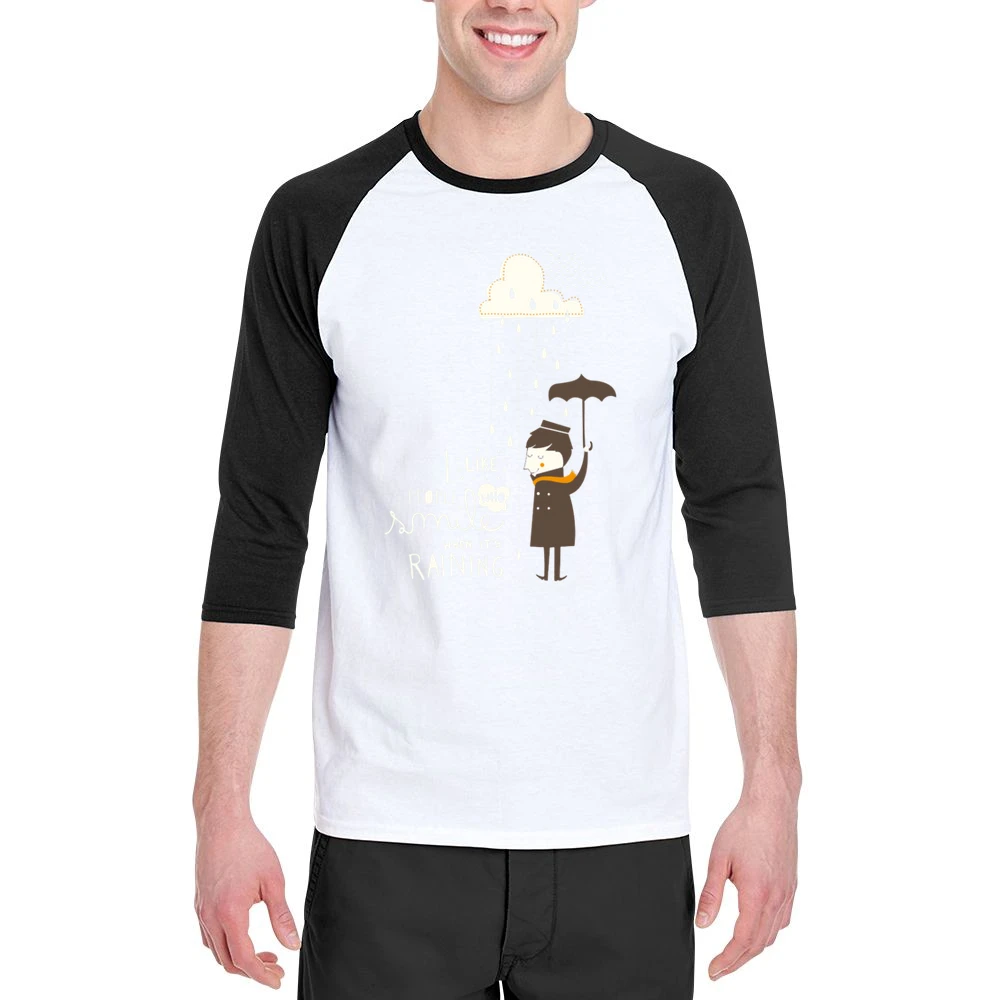I like people who smile when it's raining Men 3/4 Sleeve T-Shirt