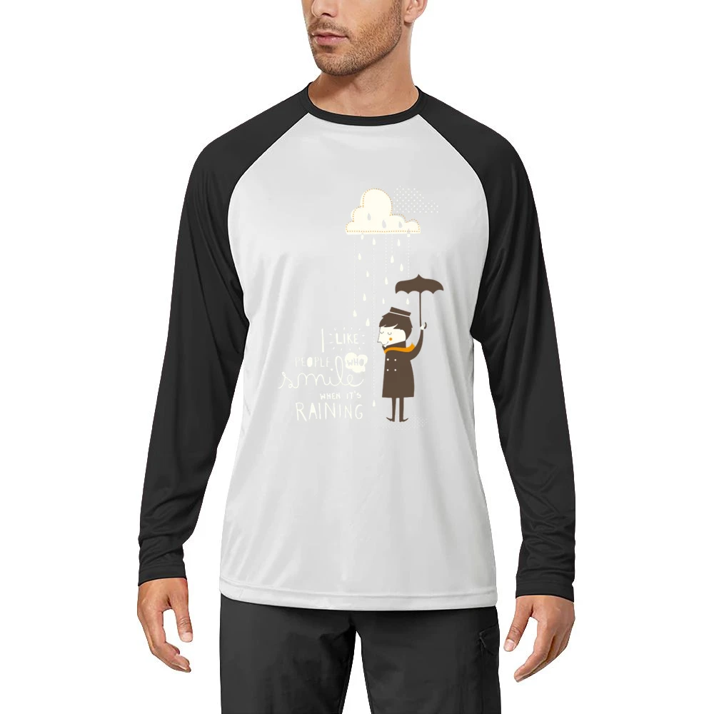 I like people who smile when it's raining Men Long Sleeve T-Shirt