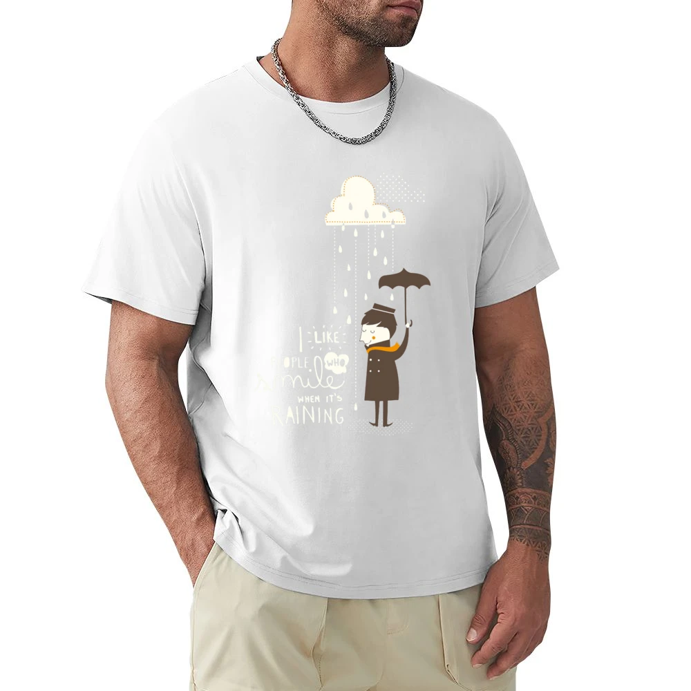 I like people who smile when it's raining Premium Men T-shirt