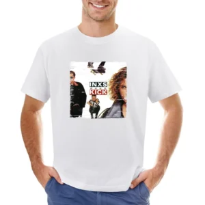 INXS Kick Album Cover Distressed Image Asian Size Men T-Shirt