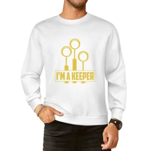Im A Keeper Funny Harry Potter Quidditch Graphic European Size Pullover Sweater