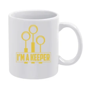 Im A Keeper Funny Harry Potter Quidditch Graphic White Mug