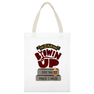 I'm Blowing up Biggie Tshirt White Canvas Tote Shopping Bag