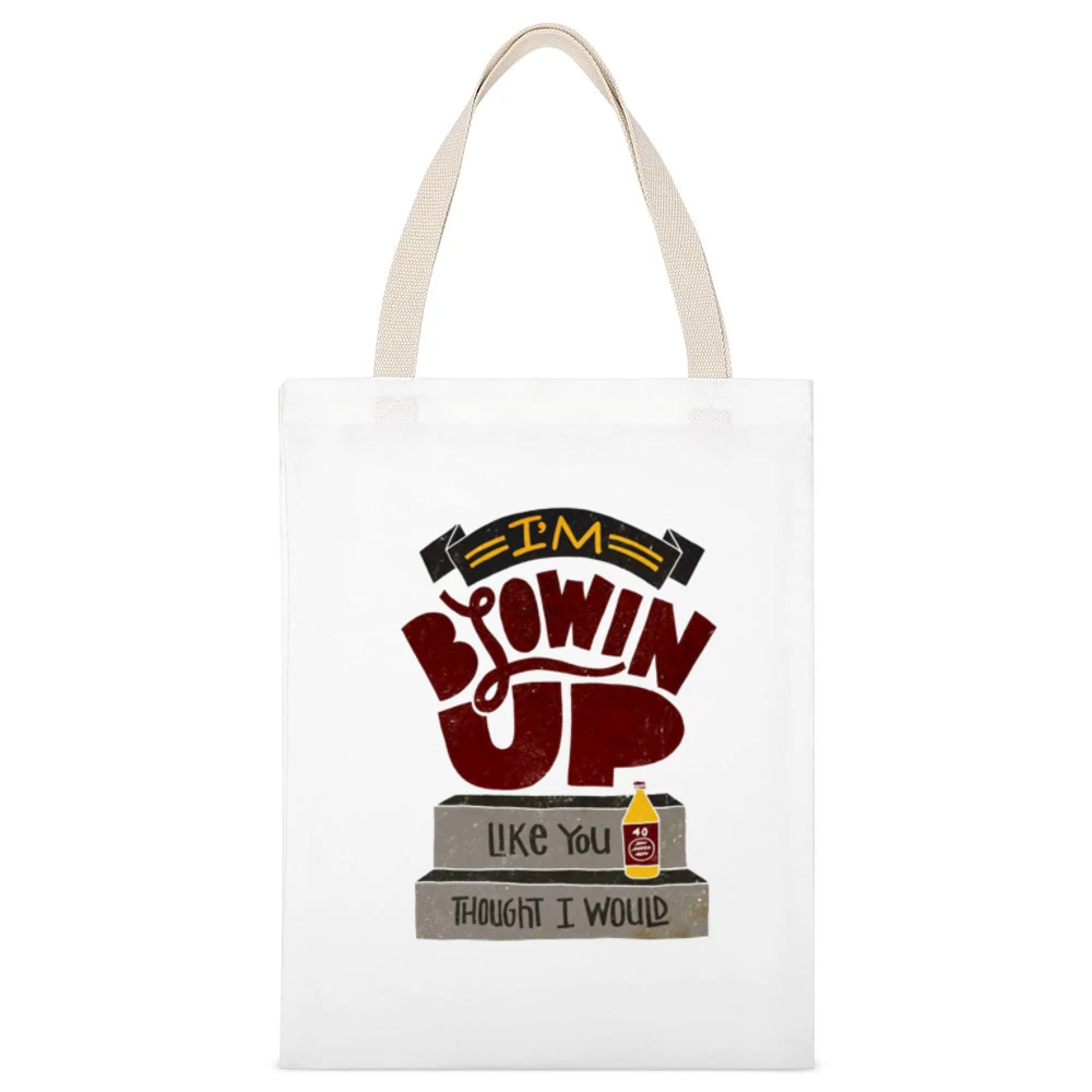 I'm Blowing up Biggie Tshirt White Canvas Tote Shopping Bag