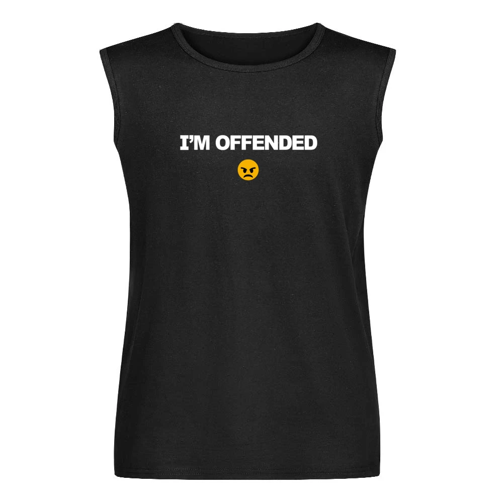 I'm Offended Arron Rodgers Pittsburg Football Fan Men Sleeveless T-Shirt