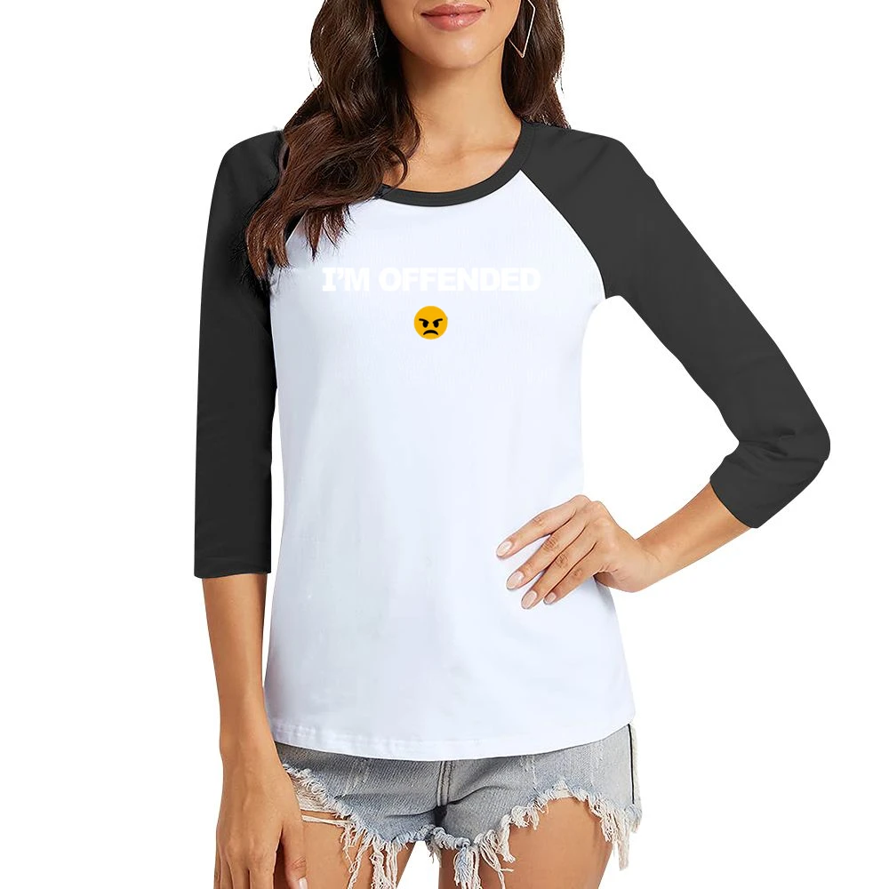 I'm Offended Arron Rodgers Pittsburg Football Fan Women Ladies 3-4 Sleeve T-Shirt