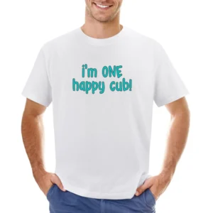 I'm One Happy Cub First Birthday Shirt Asian Size Men T-Shirt
