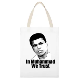 In Muhammad We Trust White Canvas Tote Shopping Bag