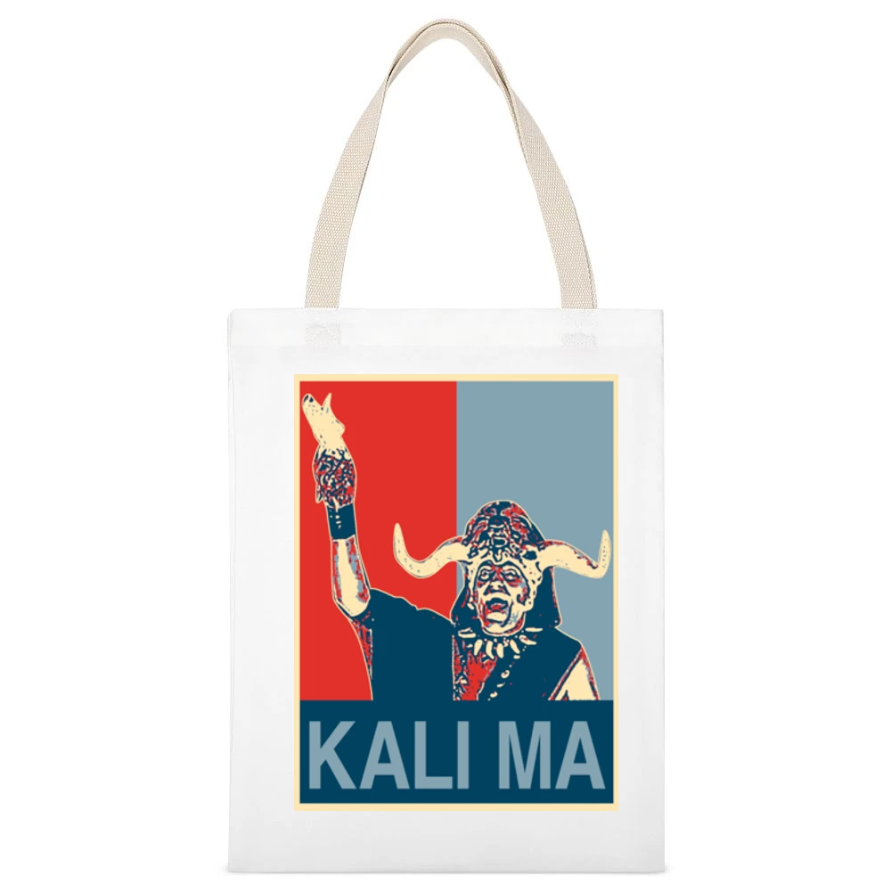 Indiana Jones And The Temple Of Doom Kali Ma Hope White Canvas Tote Shopping Bag
