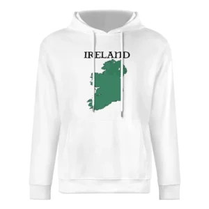 Ireland Country Map With Northern Ireland European Size Men Hoodie