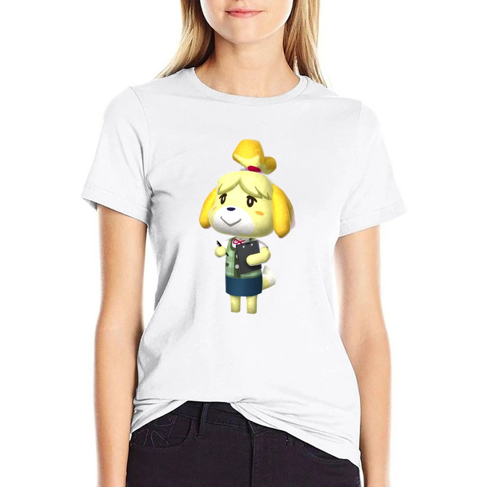 Isabelle From Animal Crossing Nintendo Character Video Game Fan T Shir US Size Women Ladies T-shirt