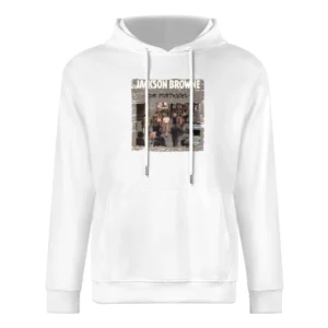 Jackson Browne The Pretender Album Cover Distressed Image European Size Men Hoodie
