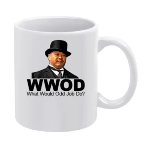 James Bond What Would Odd Job Do White Mug