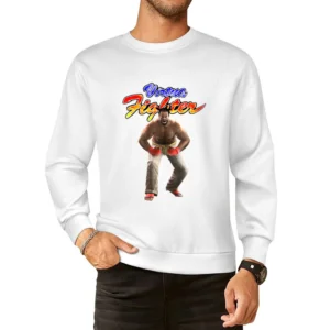 Jeffry Mcwild Virtua Fighter Arcade Fighting Retro Video Game Characte European Size Pullover Sweater