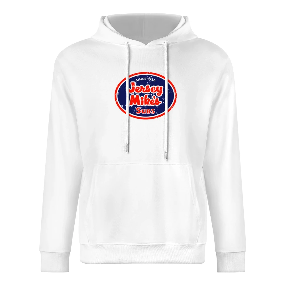 Jersey Mikes Subs Fast Food Restaurant Distressed Look European Size Men Hoodie