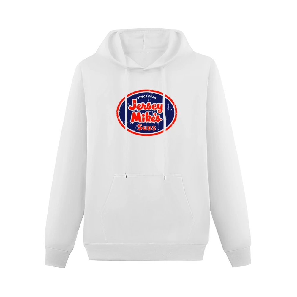 Jersey Mikes Subs Fast Food Restaurant Distressed Look Men Hoodie With Pocket