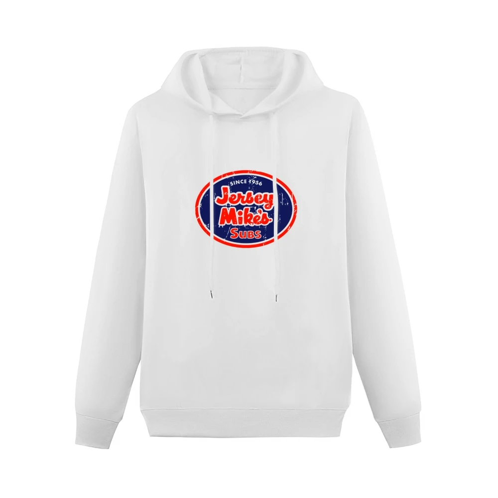 Jersey Mikes Subs Fast Food Restaurant Distressed Look Men Hoodie Without Pocket