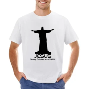 Jesus Serving Christians Funny Religious Asian Size Men T-Shirt