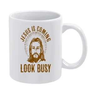 Jesus is Coming Tshirt White Mug
