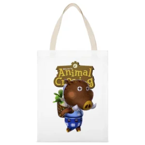 Joan From Animal Crossing Nintendo Video Game White Canvas Tote Shopping Bag