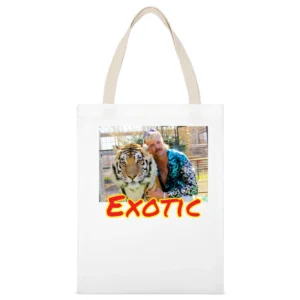 Joe Exotic Tiger King Documentary Fan White Canvas Tote Shopping Bag