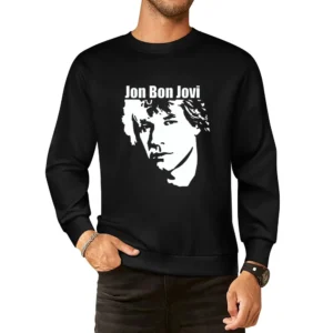 Jon bon Jovi american musician rock star band European Size Pullover Sweater