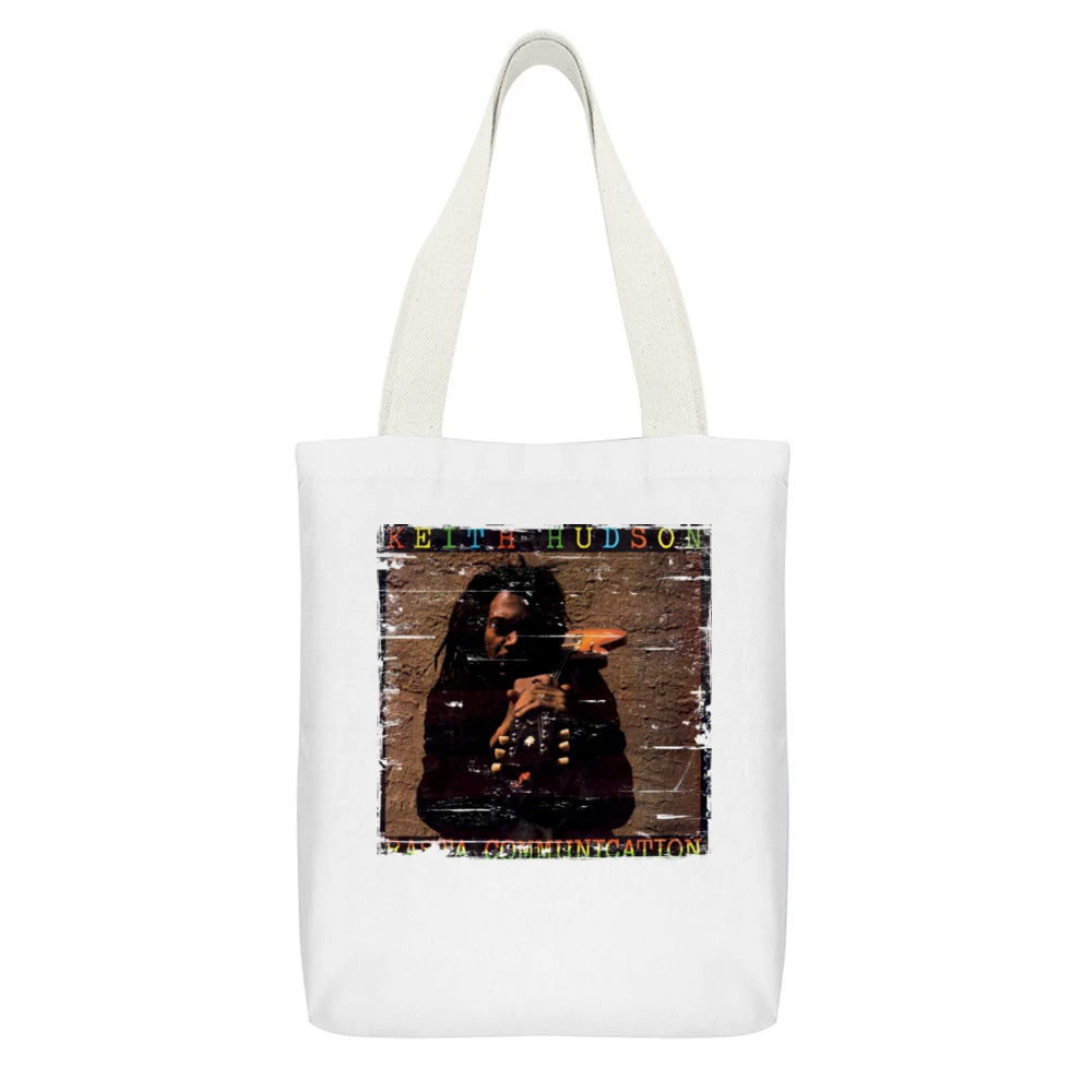 Jonathan Richman Jonathan Sings Album Cover Distressed Image White Canvas Tote Shopping Bag With Interior Pocket