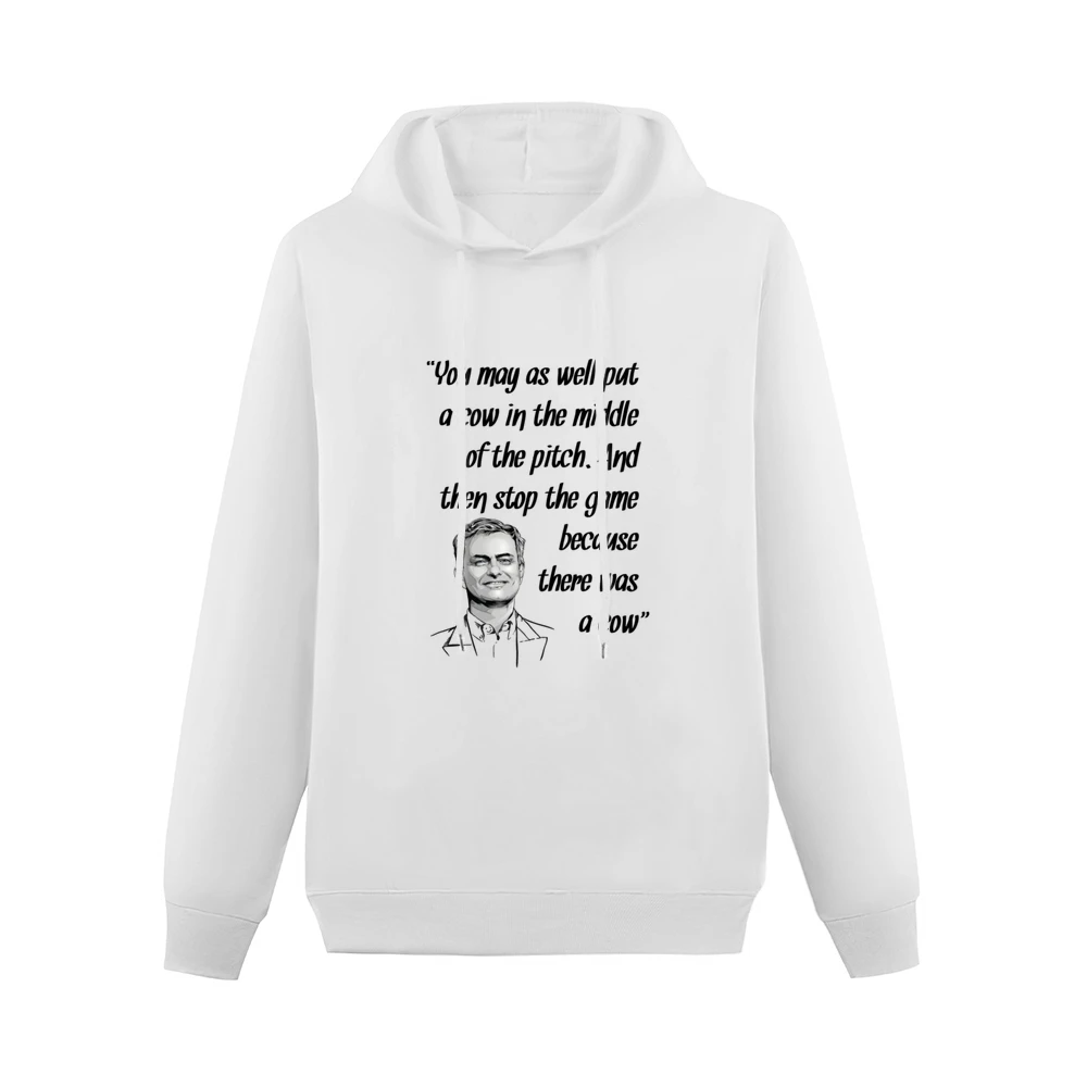 Jose Mourinho Best Quotes Put A Cow On Pitch Soccer Football Men Hoodie Without Pocket