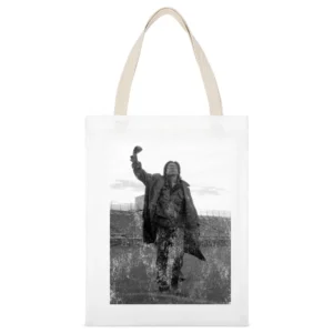 Judd Nelson The Breakfast Club Iconic Graphic Vintage Style 80s Distre White Canvas Tote Shopping Bag